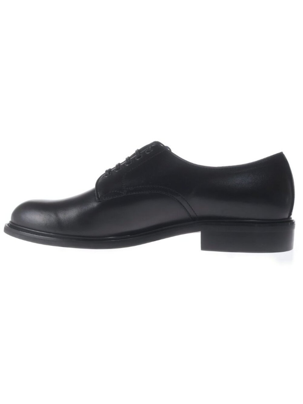 Loewe Plain Toe Leather Shoes Black